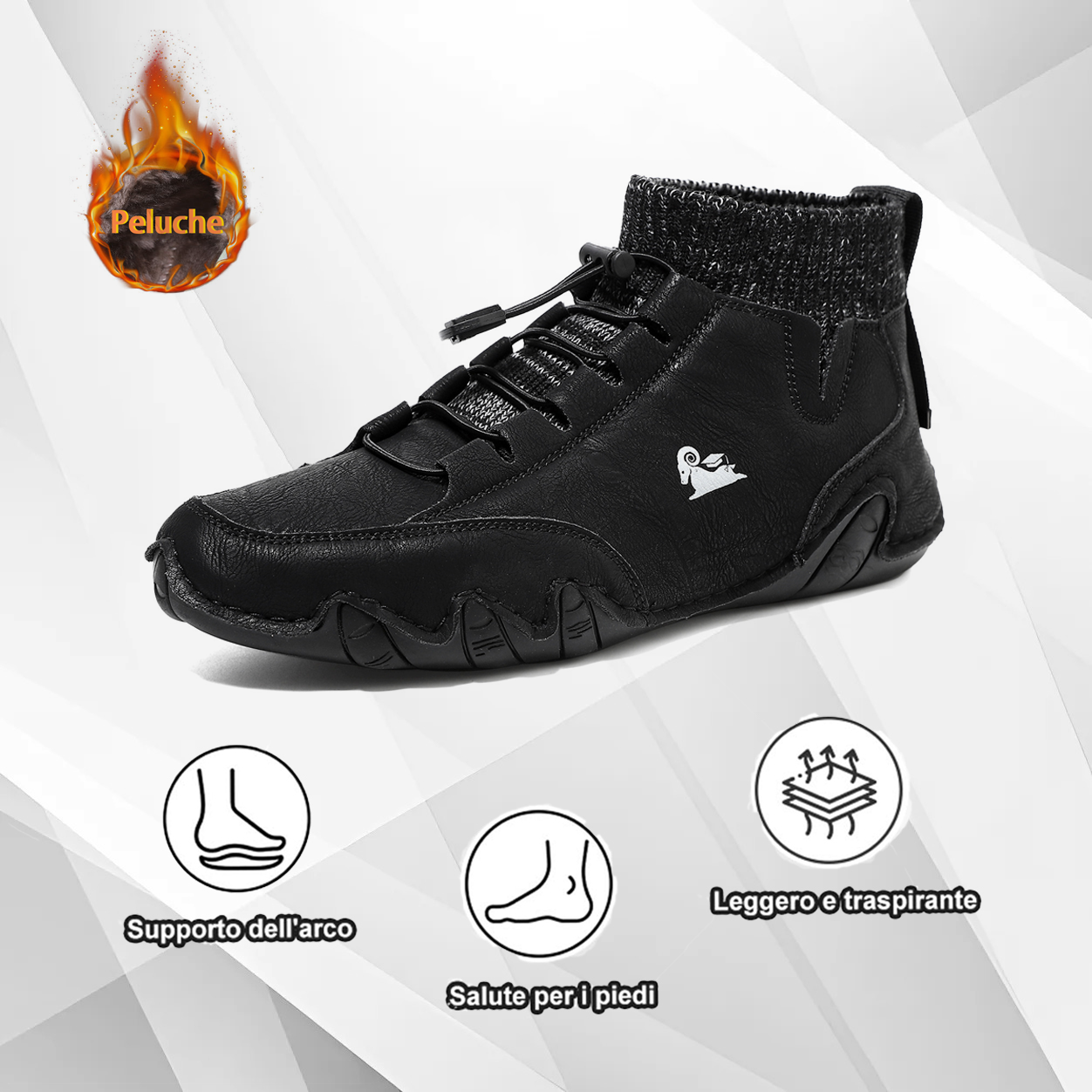 (🔥Sconto del 50% oggi, non lasciartelo sfuggire!) ⏰ -Stivali Martin casual alti per uomo e donna （Peluche opzionale）