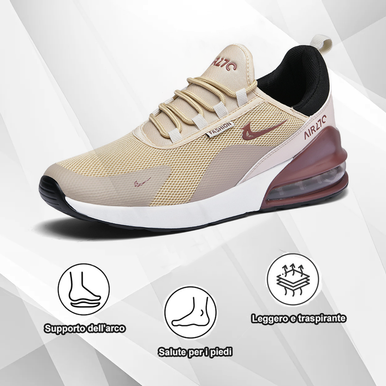 (🔥Sconto del 50% oggi - non lasciartelo sfuggire) Sneakers alla moda - (traspiranti, antiscivolo e perfette per l'esercizio fisico)