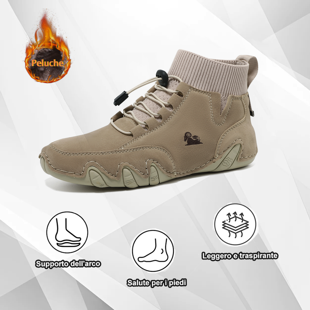 (🔥Sconto del 50% oggi, non lasciartelo sfuggire!) ⏰ -Stivali Martin casual alti per uomo e donna （Peluche opzionale）