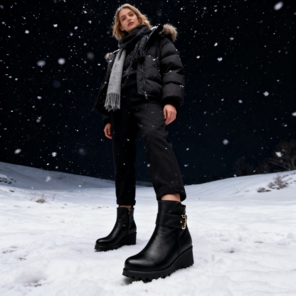 (🔥Sconto del 50% per un periodo limitato: non perdere questa opportunità)⏰ - Scarpe in morbida e comoda pelle di lana - Impermeabili e antiscivolo (stile e calore)