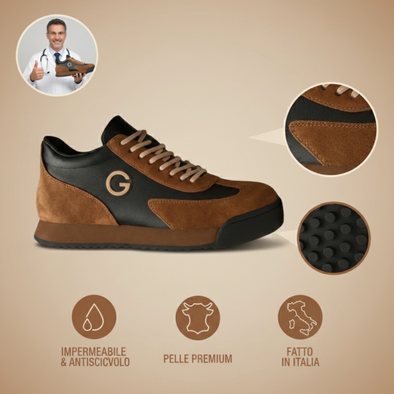 🐂【Prodotto negli USA】✅Pelle di prima qualità + Cucito a mano - Un must per gli uomini🔴