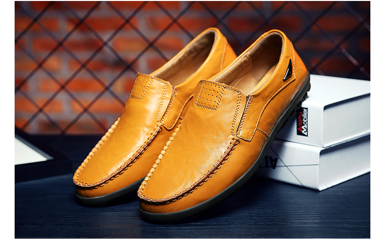 (🔥Sconto del 50% oggi - non perdertelo) - Mocassini slip-on italiani morbidi e comodi in pelle di vitello