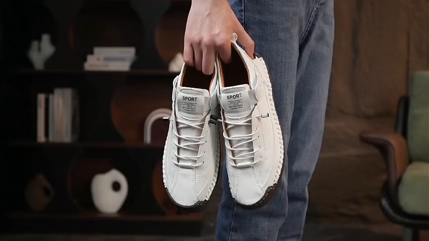 🐂【Pelle Premium】【⏰Sconto del 50% oggi - Non perdertelo!】✅Punta larga + Cucito a mano + Memory Foam 🔴Certificato CE/Dispositivo medico