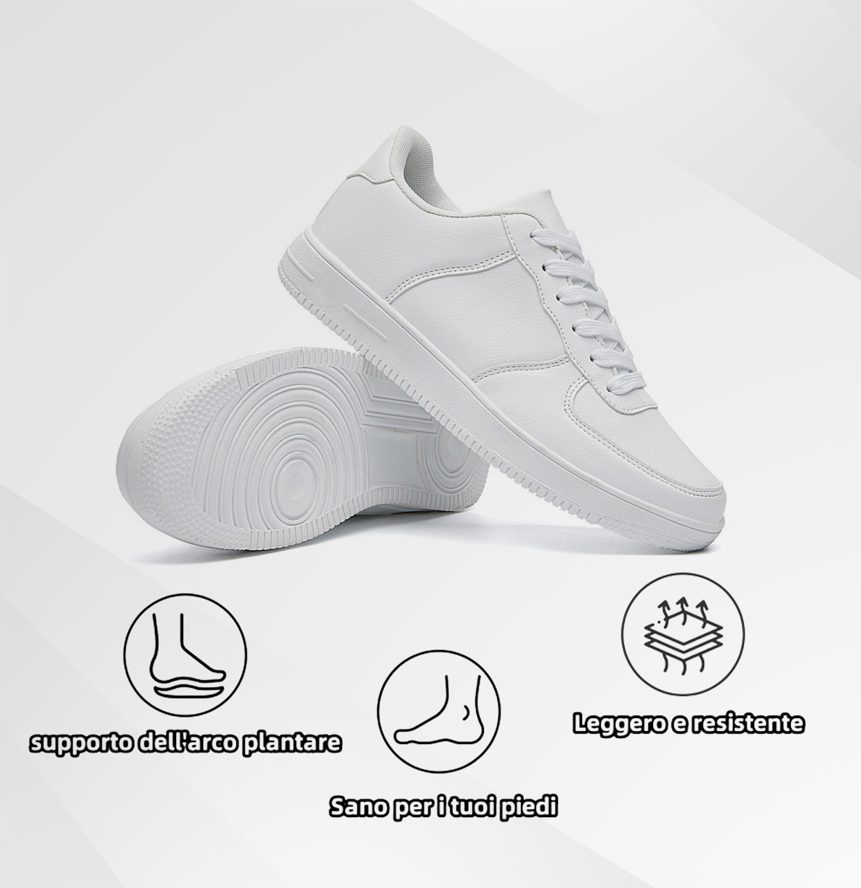 (🔥Sconto del 50% oggi - non perderlo) - Scarpe casual ortopediche in pelle - Sneakers eleganti e semplici (modelli da uomo e da donna)