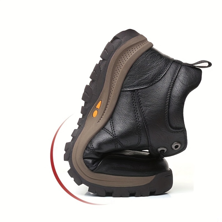 Men's Comfy Arch Support Waterproof Lightweight   Orthopedic Genuine Leather Shoes