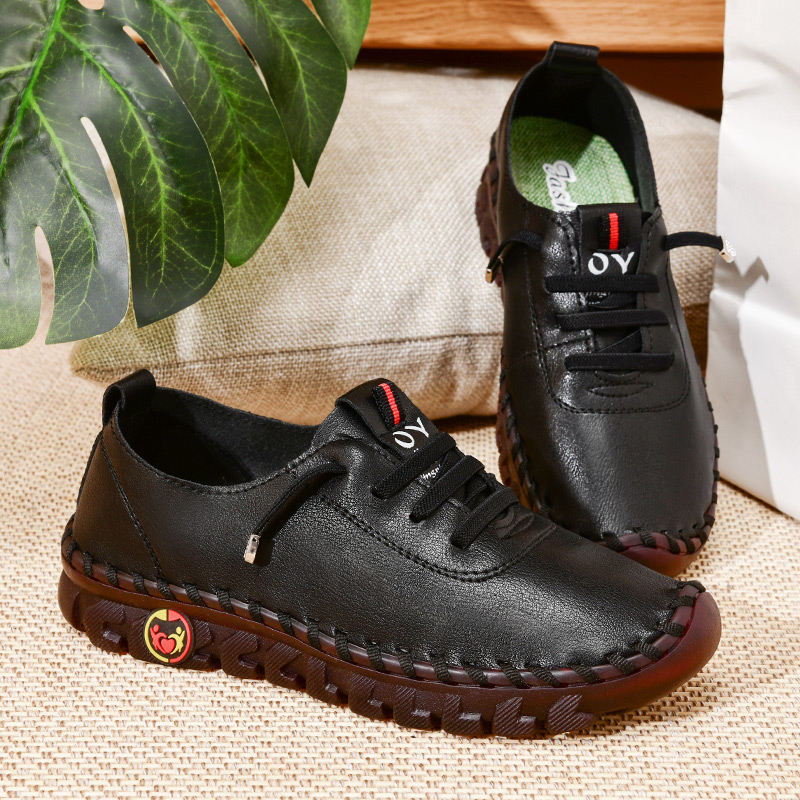 Women's Calfskin Leather Walking Shoes – Ultra Comfortable