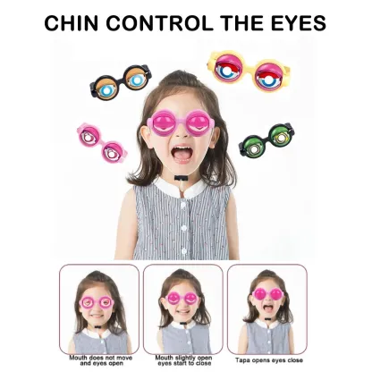 Funny Pranks Crazy Eyes Glasses for Unixex Adult Kids Party Halloween Costume