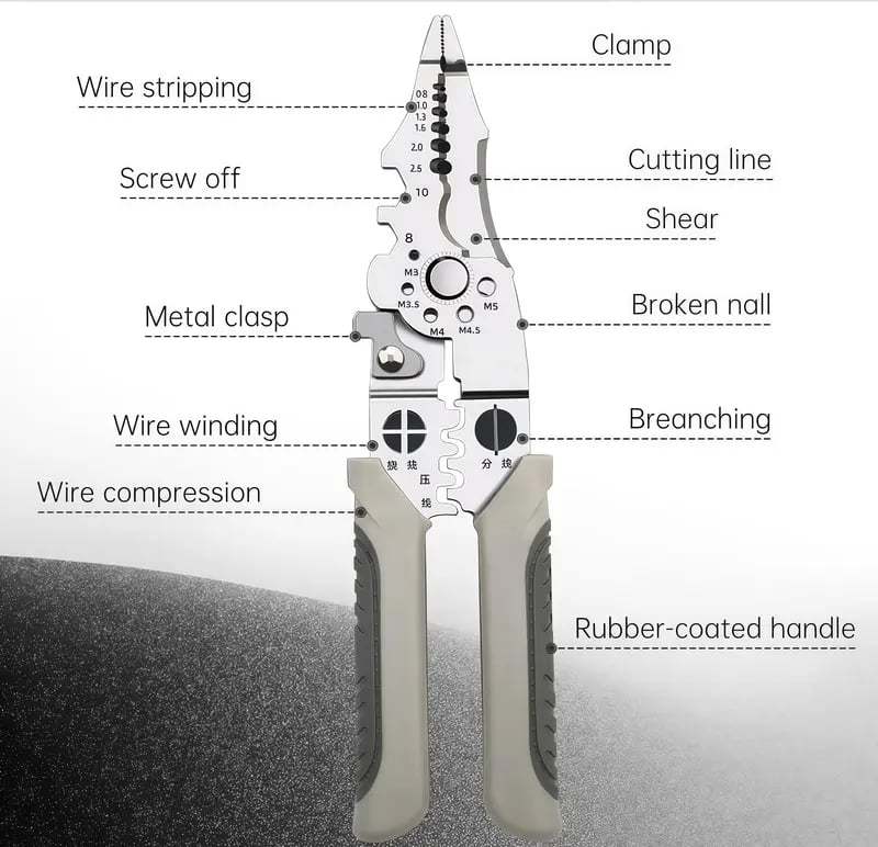 Universal Quick Lever Electrical Wire Connectors (24-12 AWG) Assortment (50/100Pcs) + Wire Stripper