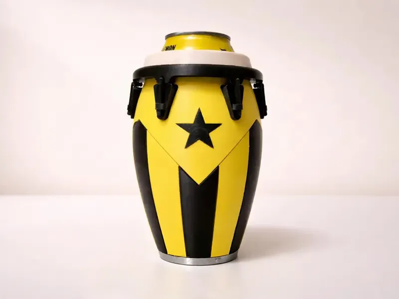 🪘 Conga-Style Can Holder – Celebrate Caribbean Pride, One Sip at a Time