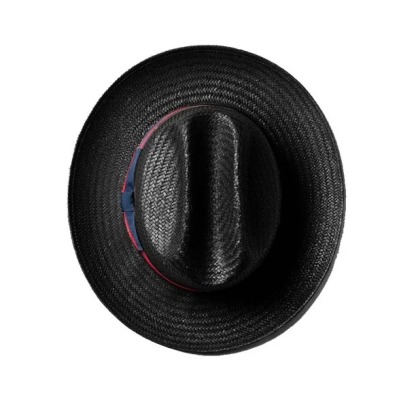 Miller Ranch Fedora - Black Patriotic Straw