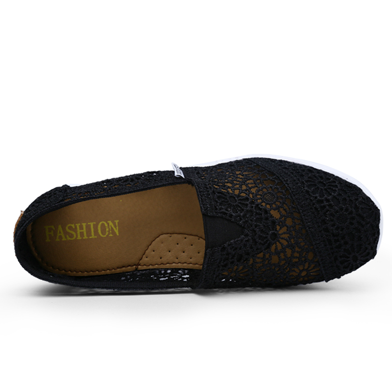 Women's Floral Embroidery Lace Mesh Air Cushion Sneakers,Comfortable Orthopedic Diabetic Walking Toning Shoes Breathable Slip On Platform Loafers Casual Fashion Rocker Shoes