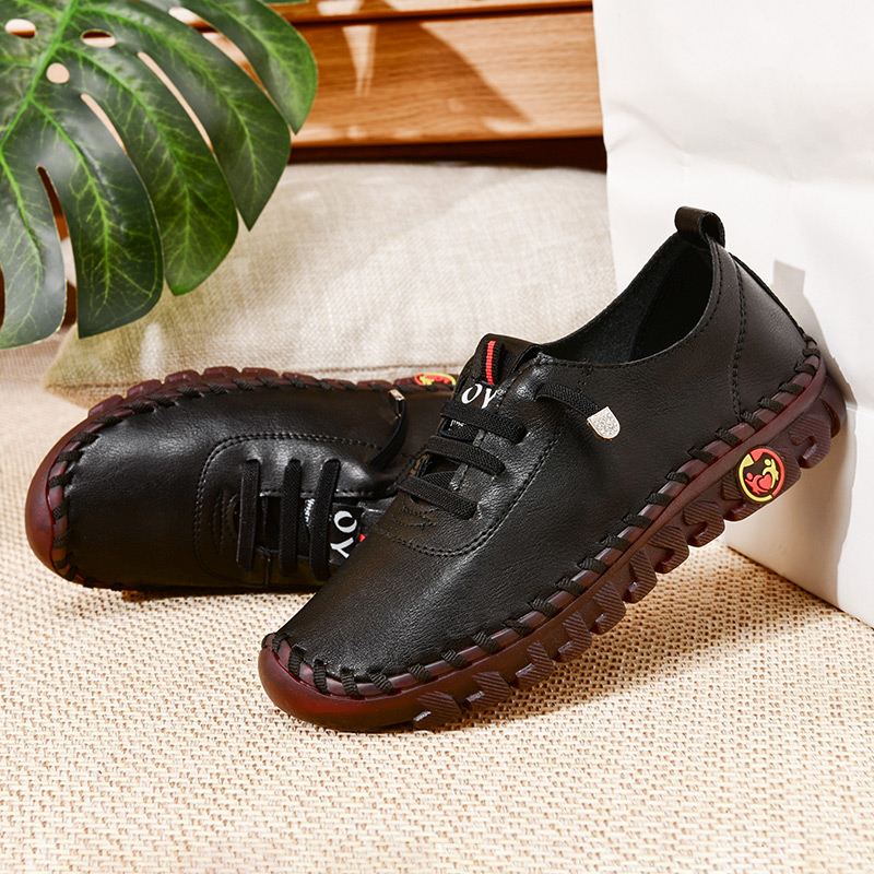 Women's Calfskin Leather Walking Shoes – Ultra Comfortable