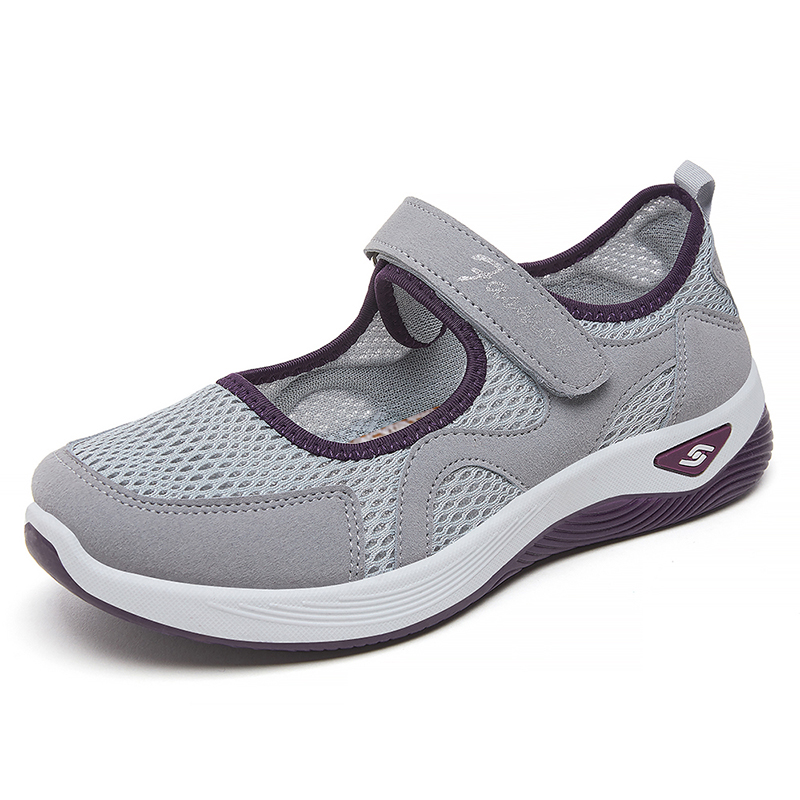 Women's Woven Orthopedic Breathable Soft Shoes Outdoor Comfort Casual Fashion Sneakers Slip on Diabetic Foam Shoes Arch Support