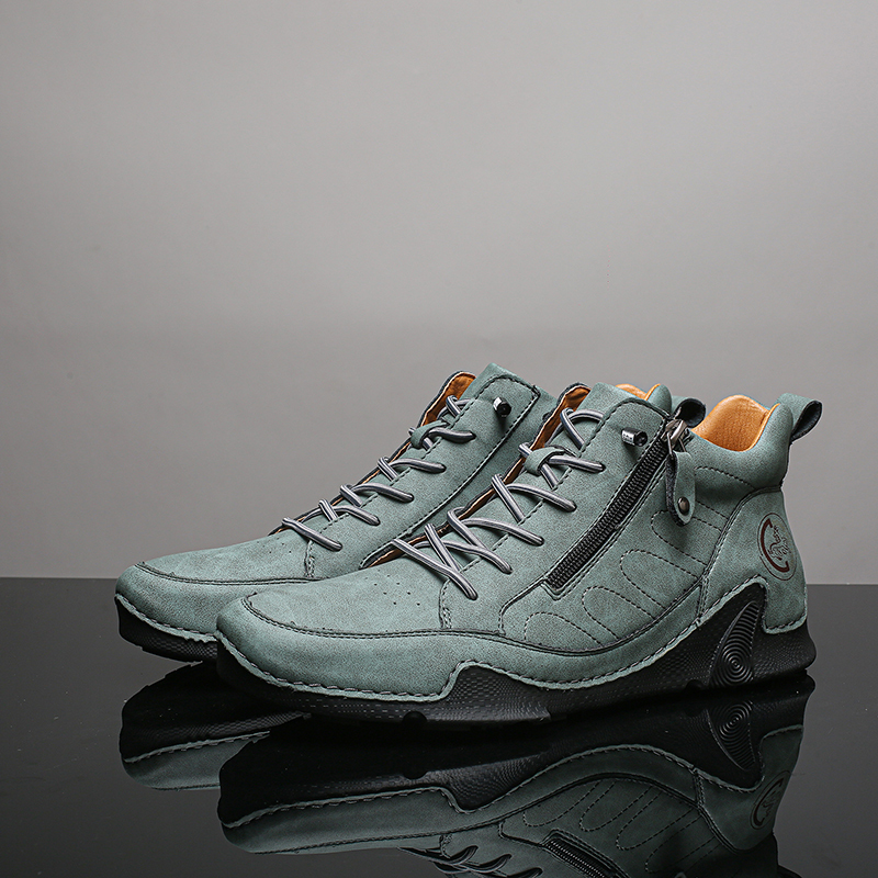 ⏰Last Day 50% OFF🔥Men’s Handmade Premium Leather Slip-On Driving Boots – Wide Toe, Arch Support, Waterproof, Pressure Relief, Non-Slip Sole&Warmth for Casual, Travel & Outdoor