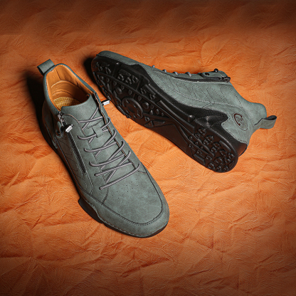 ⏰Last Day 50% OFF🔥Men’s Handmade Premium Leather Slip-On Driving Boots – Wide Toe, Arch Support, Waterproof, Pressure Relief, Non-Slip Sole&Warmth for Casual, Travel & Outdoor