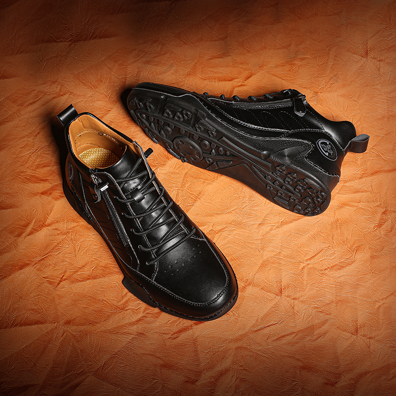 ⏰Last Day 50% OFF🔥Men’s Handmade Premium Leather Slip-On Driving Boots – Wide Toe, Arch Support, Waterproof, Pressure Relief, Non-Slip Sole&Warmth for Casual, Travel & Outdoor