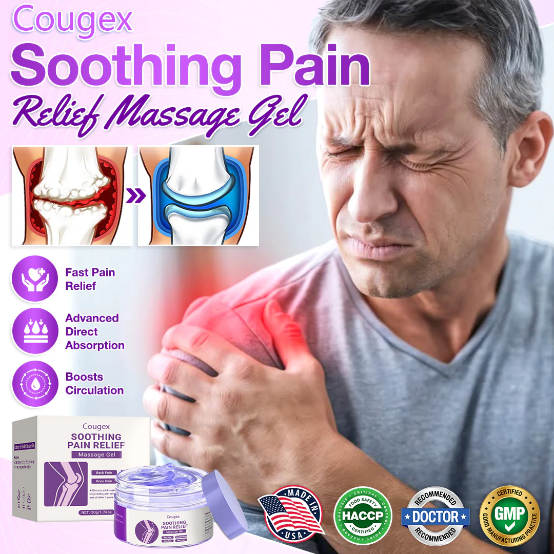 ✅[Official Store] Cougex™ Turmeric & Emu Oil Arthritis Soothing Pain Relief Massage Gel - American Orthopaedics (AAOS) Approved