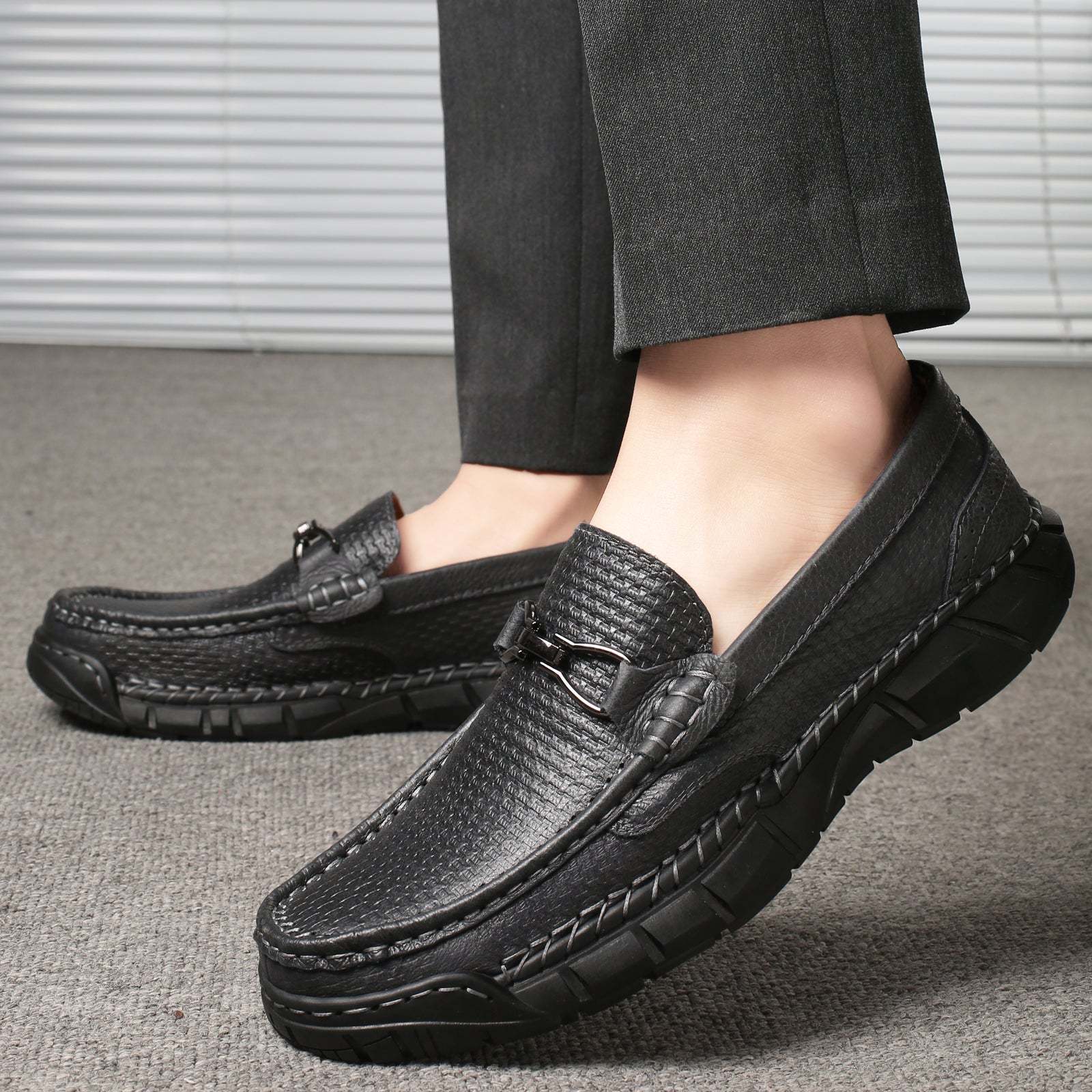 🔥Last Day 60% OFF🔥Men's genuine calfskin leather Slip-On Loafers
