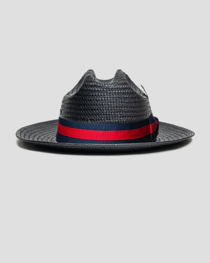 Miller Ranch Fedora - Black Patriotic Straw