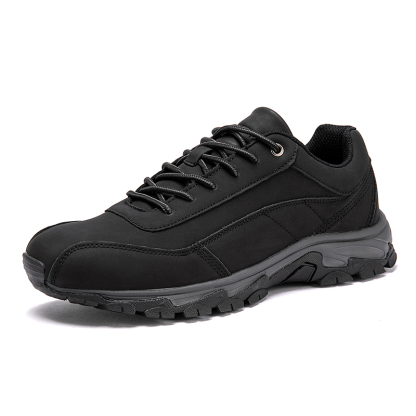 Men's Comfortable Leather Sneakers with Arch Support & Shock Absorption