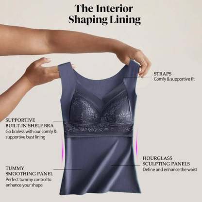 💃2-in-1 Built-in Bra Thermal Underwear