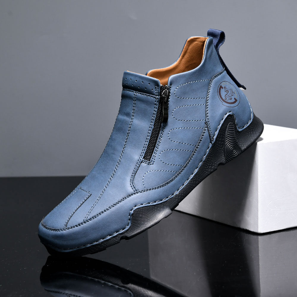 🔥Last Day Promotion 70% OFF🎁Men's Waterproof Orthopedic Walking Shoes, Improve Posture, Pain Free, Easy On Off, For Riding Driving and Daily Commutes