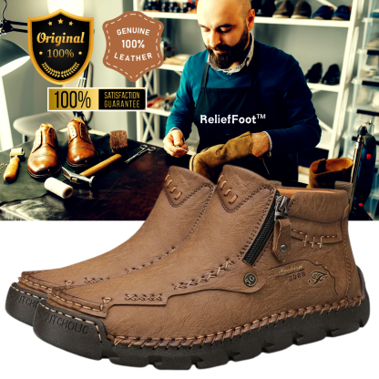 🔥CLEARANCE SALE 70% OFF - Men's Casual Handmade Leather Boots - Prevent Foot Diseases