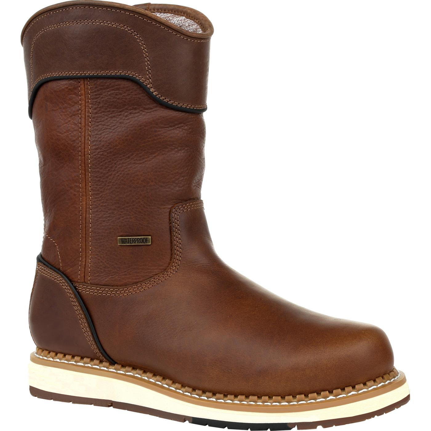 BUY 2 GET FREE SHIPPING - Men's Waterproof Side-zipper Wedge Work Boots