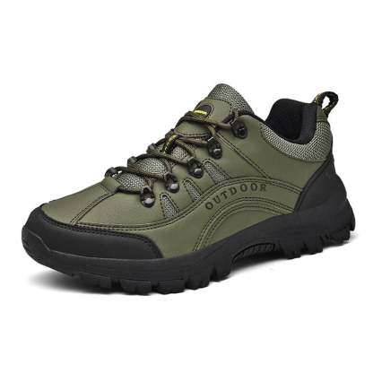 Bequeme und lässige Outdoor-Wanderschuhe aus Leder für Herren