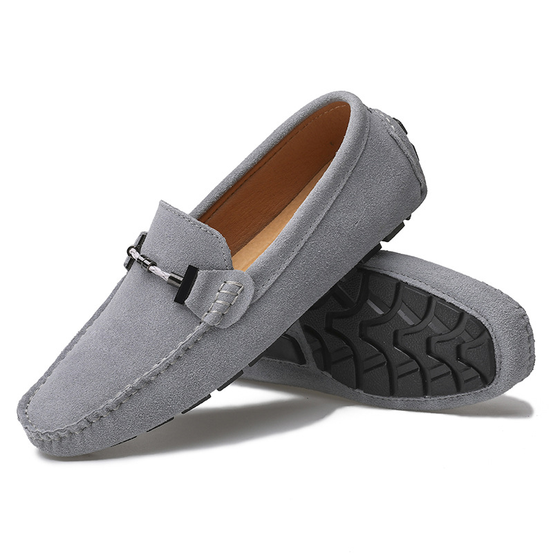 Men's Handmade Leather Comfortable Non-Slip Plus Size Casual Shoes (Wide Foot Plus Size)