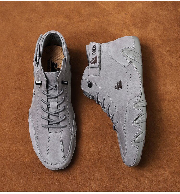 ⏰Last Day 50% OFF🔥Men Italian   Suede Velcro High Boots | Waterproof |  Arch Support | Pain Relief