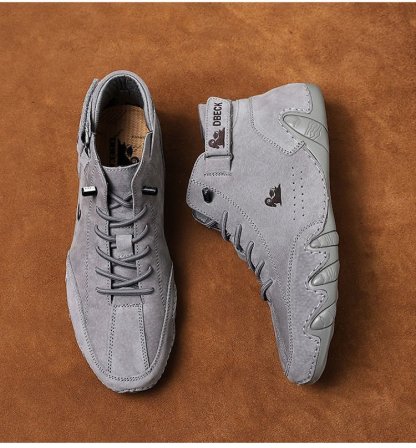 ⏰Last Day 50% OFF🔥Men Italian   Suede Velcro High Boots | Waterproof |  Arch Support | Pain Relief