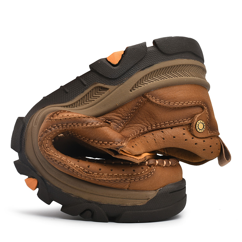 Men's Moccasin Comfort Sandproof, Wear-resistant Highly Elastic Walking Trainers