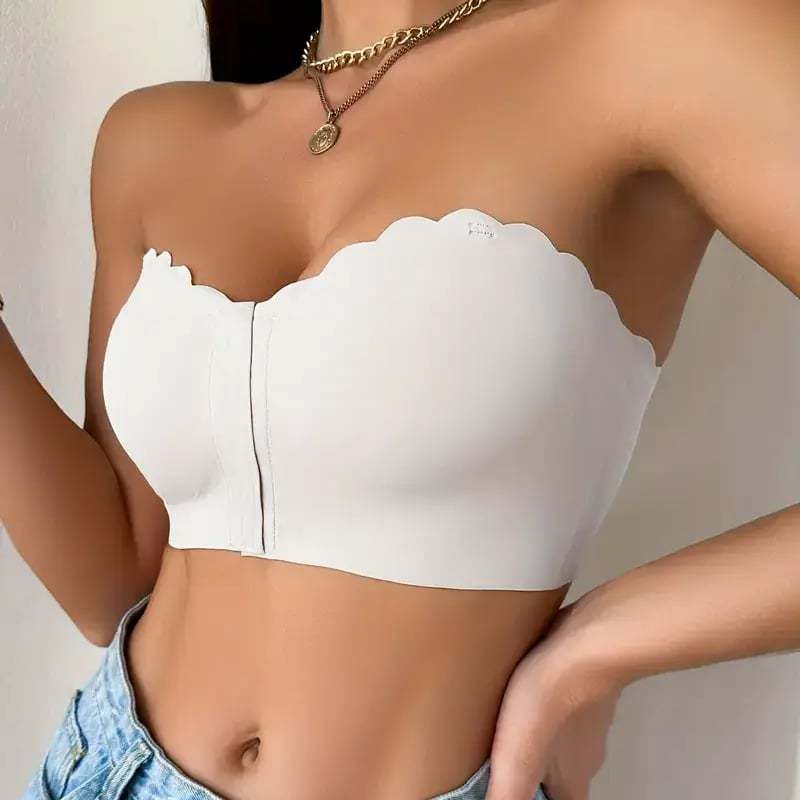 🔥Last Day❤Seamless Front Closure Strapless Bandeau Bra