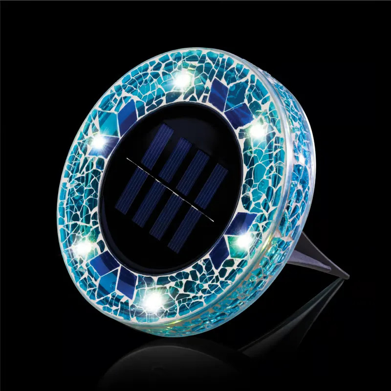 🌙 Solar Mosaic Disk Garden Lights