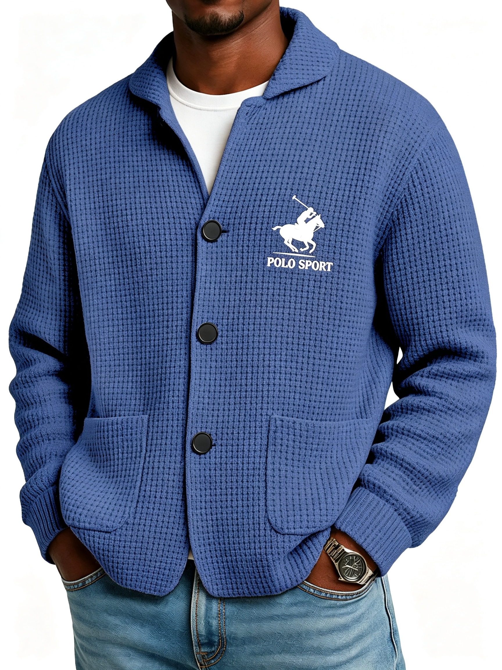 Autumn And Winter Solid Color Stand Collar Knitted Sweater Jacket