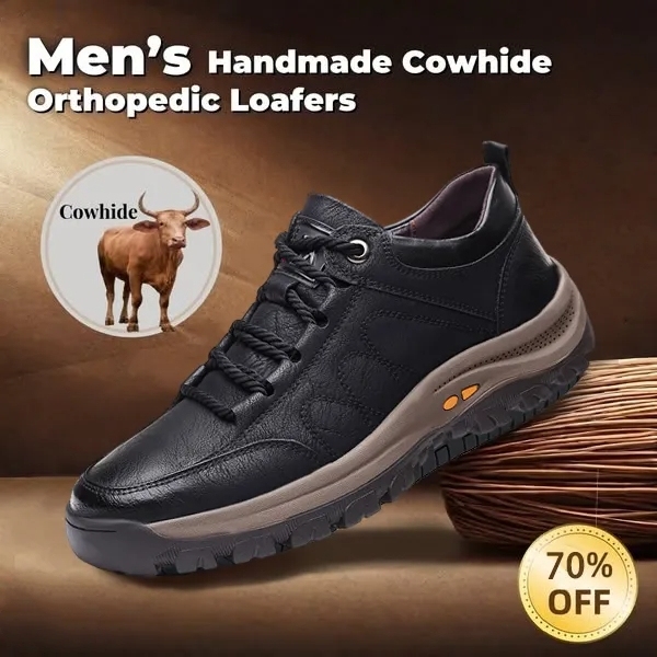 🔥Hot Sale - Men's Casual Hand Stitching Arch Support & Non-Slip Breathable Shoes