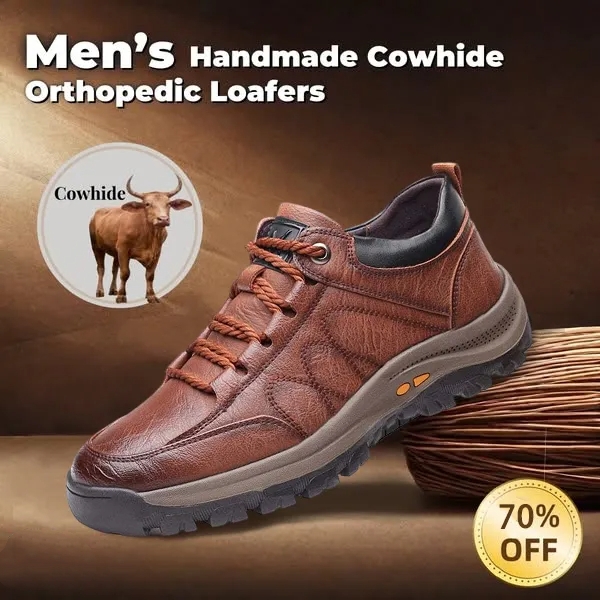 🔥Hot Sale - Men's Casual Hand Stitching Arch Support & Non-Slip Breathable Shoes