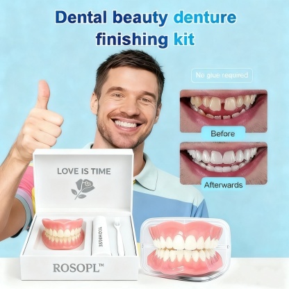 🔥Ends Today: 70% OFF! 🦷ROSOPLTM Custom-Fit Full Functional DenturesMake you more confident