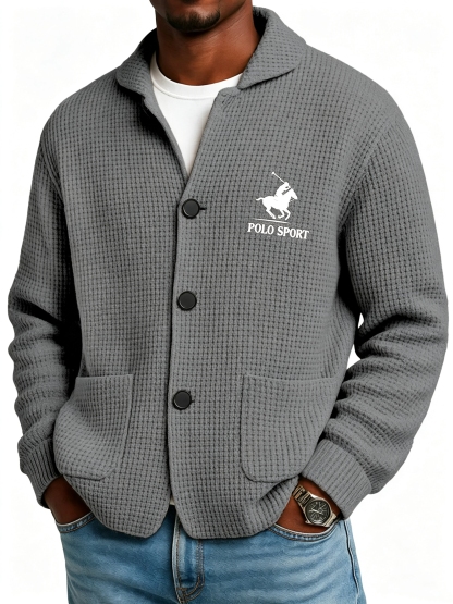 Autumn And Winter Solid Color Stand Collar Knitted Sweater Jacket