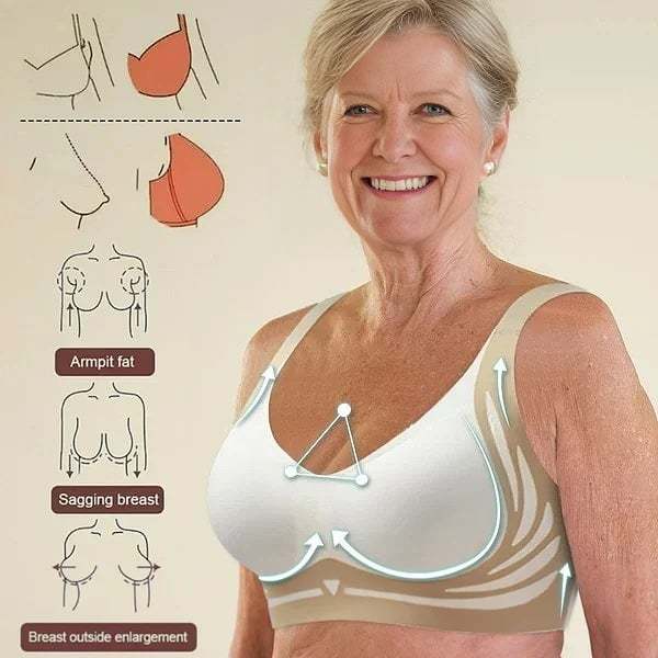 🔥🎁Super gather bra | Wireless Push-up Bra👍No more sagging breasts