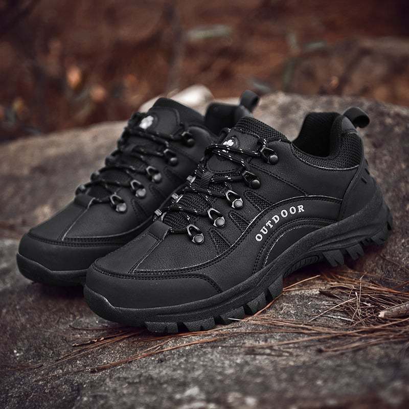 Bequeme und lässige Outdoor-Wanderschuhe aus Leder für Herren