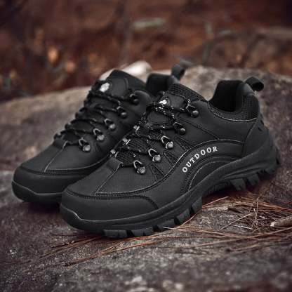 Bequeme und lässige Outdoor-Wanderschuhe aus Leder für Herren