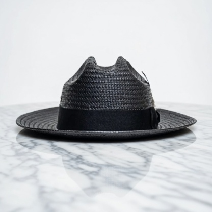 Miller Ranch Straw Fedora Hat - Ebony