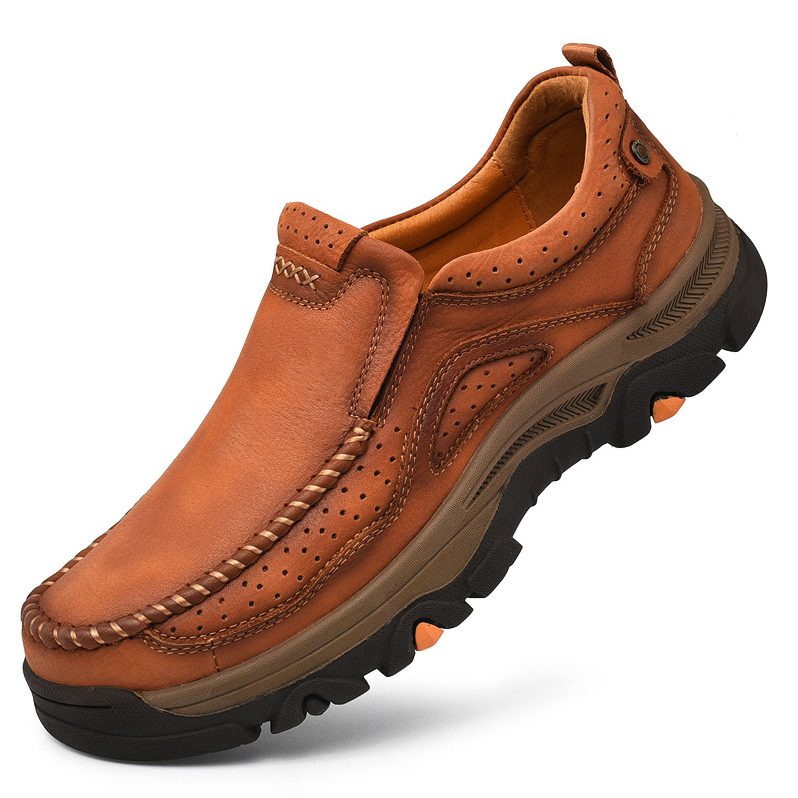 Men's Moccasin Comfort Sandproof, Wear-resistant Highly Elastic Walking Trainers