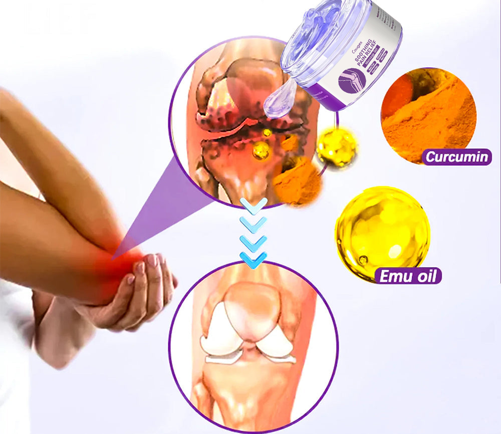 ✅[Official Store] Cougex™ Turmeric & Emu Oil Arthritis Soothing Pain Relief Massage Gel - American Orthopaedics (AAOS) Approved