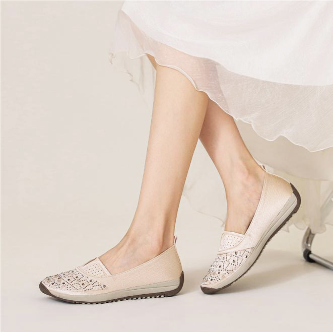 🥿48% OFF !!!✨Clearance!!✨Women's Daily Comfortable Lightweight Breathable Arch Support Slip-On Sneakers
