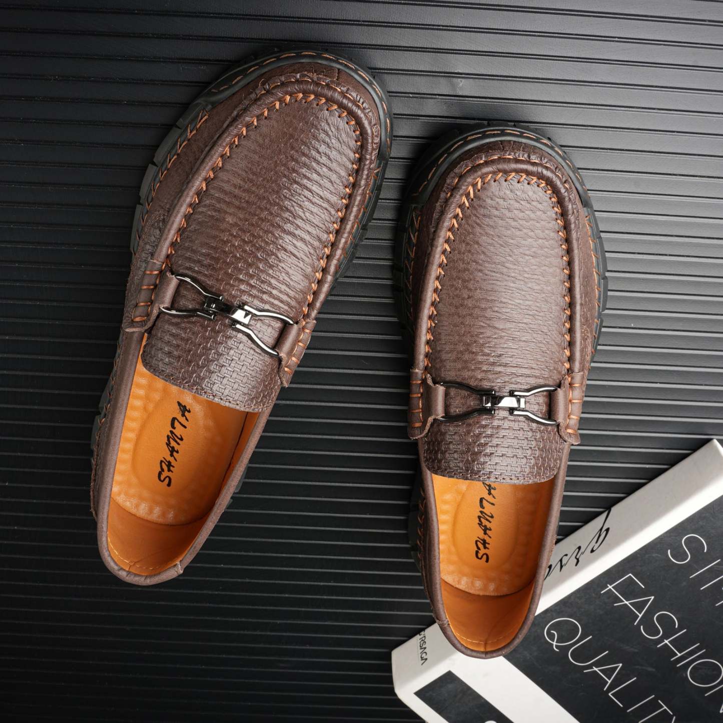 🔥Last Day 60% OFF🔥Men's genuine calfskin leather Slip-On Loafers
