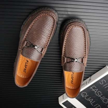 🔥Last Day 60% OFF🔥Men's genuine calfskin leather Slip-On Loafers