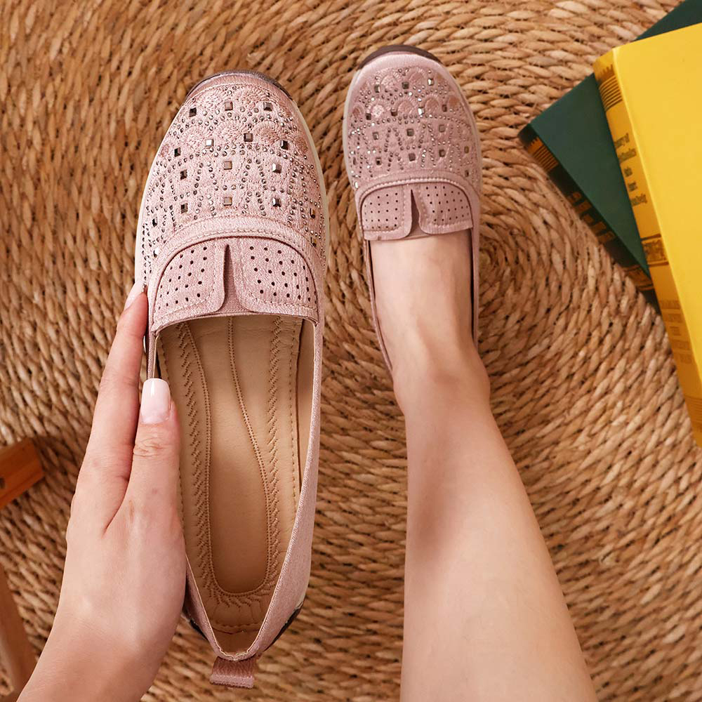 🥿48% OFF !!!✨Clearance!!✨Women's Daily Comfortable Lightweight Breathable Arch Support Slip-On Sneakers